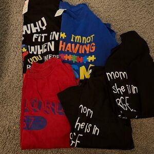 Lot of Vibrant Kids Puzzle Graphic Tee - Blue